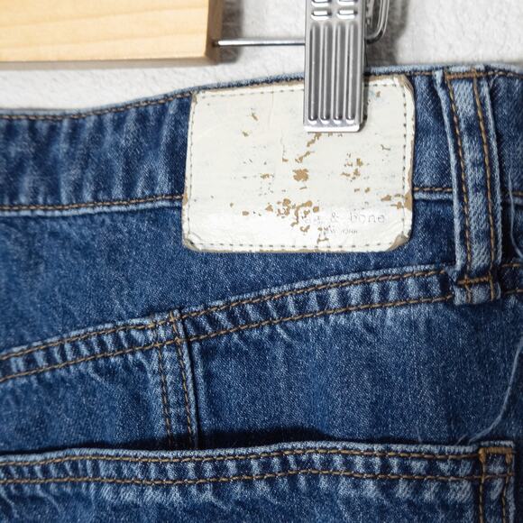 rag & bone Blue Flare & Wide Leg Jeans - Picture 4 of 6